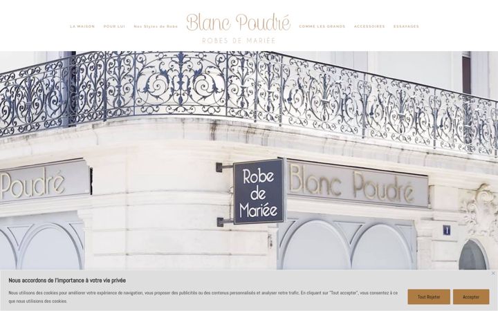 Screenshot di blancpoudre.com