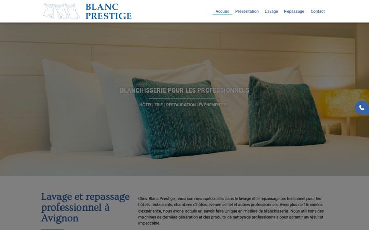 Screenshot of blancprestige.fr