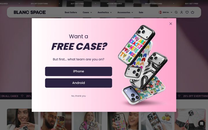 Screenshot di blancspace.com