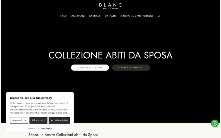 Screenshot of blancsposa.it