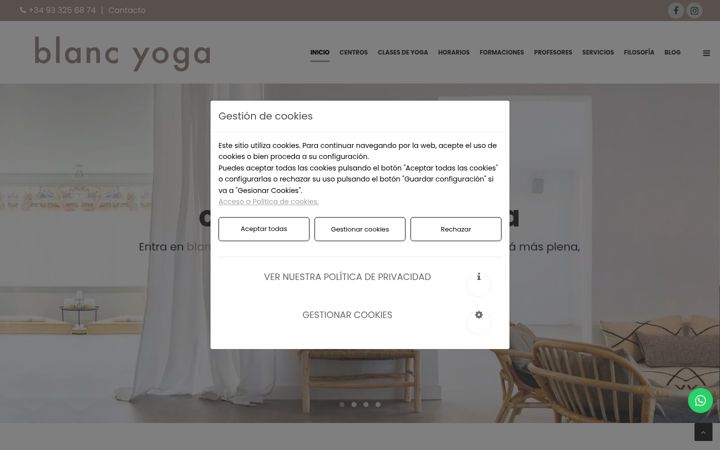 Screenshot of blancyoga.es