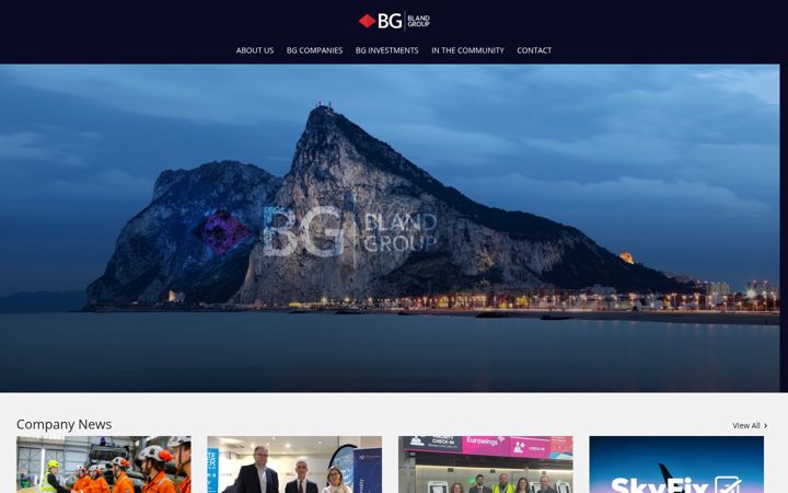 Screenshot ta' blandgroup.gi