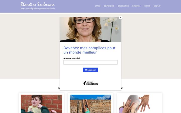 Screenshot of blandine-soulmana.com
