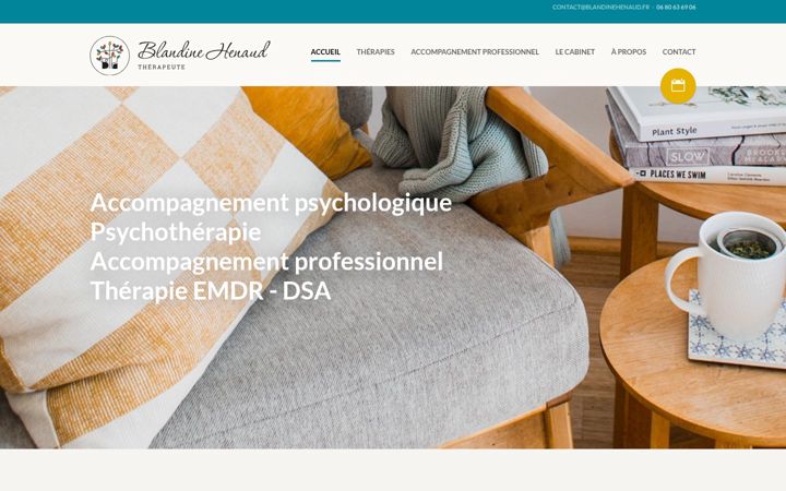 Screenshot of blandinehenaud.fr