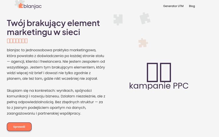 Screenshot di blanjac.pl