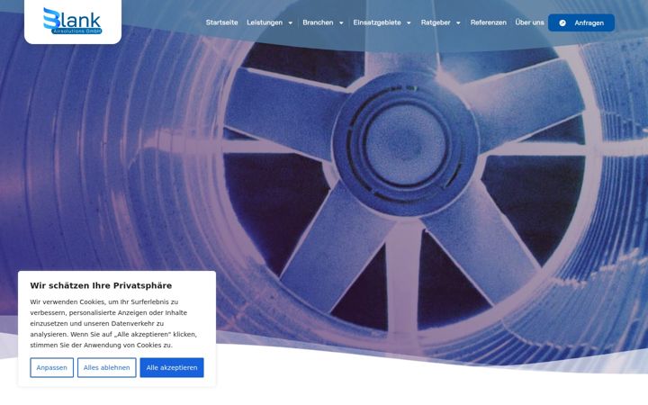 Screenshot of blank-airsolutions.de