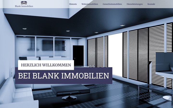 Screenshot of blank-immobilien.de