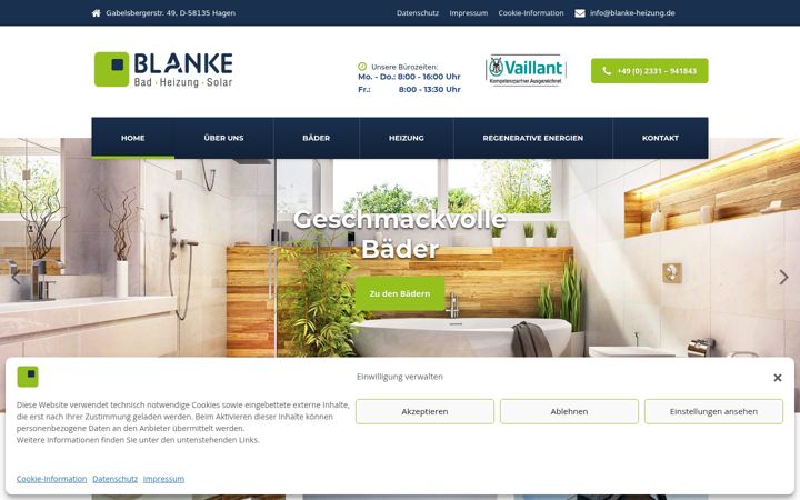 Screenshot of blanke-heizung.de