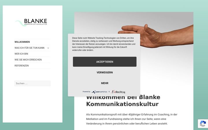 Screenshot of blanke-kultur.de