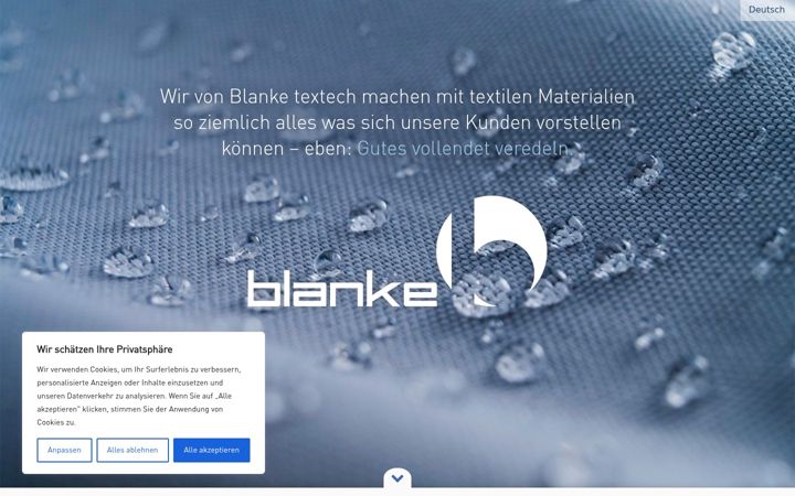 Képernyőkép: blanke-textech.de