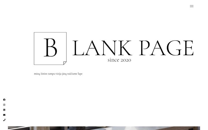 Skärmbild av blankpage.lt