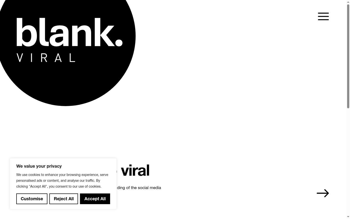 Capture d'écran de la bannière de consentement affichée avant toute interaction