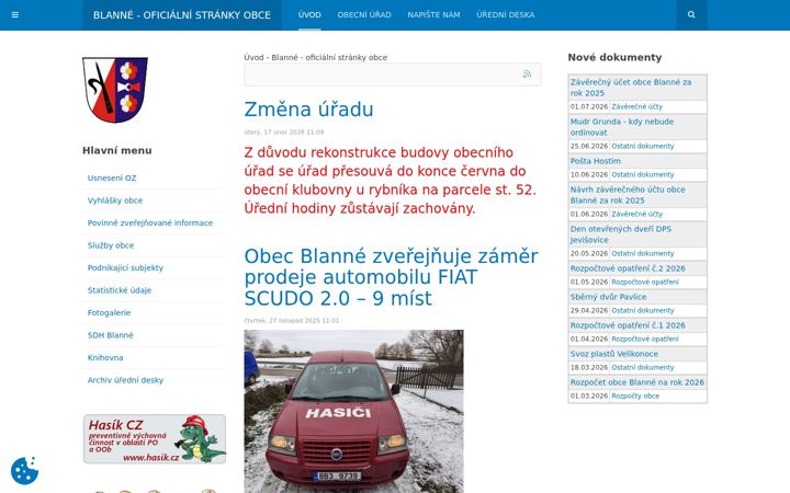 Screenshot of blanne.cz