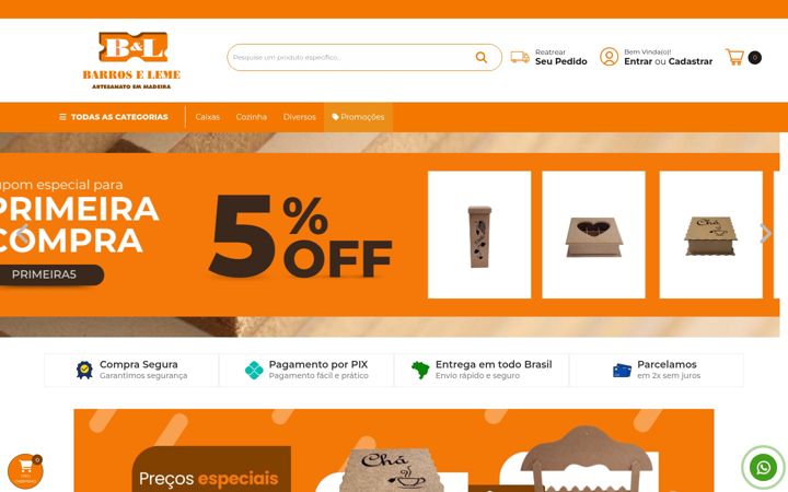 Screenshot of blartesanatos.com.br