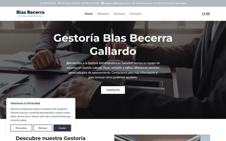 Screenshot of blasbecerragestoria.com