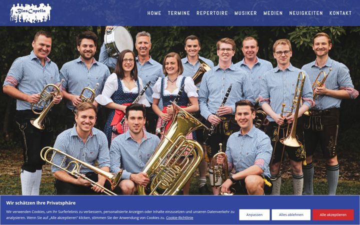 Screenshot of blascapella.com