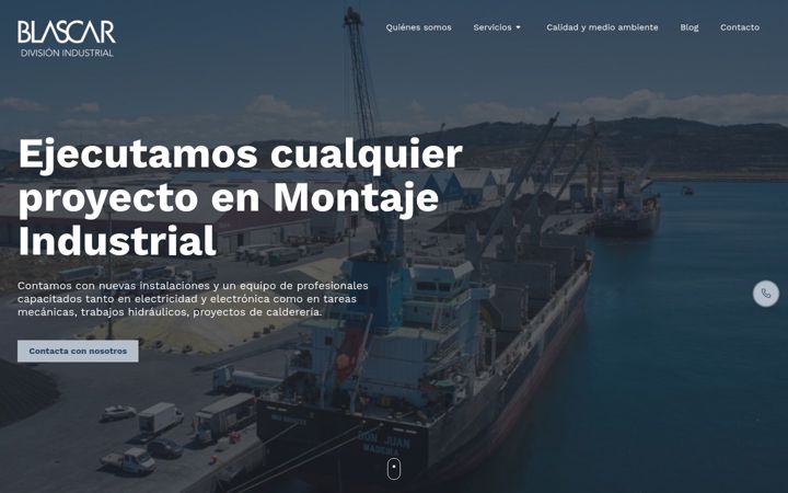 Screenshot of blascarindustrial.com