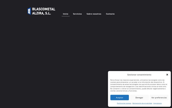 Ekraanipilt saidist blascometalalzira.es