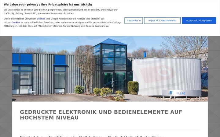 Screenshot of blase-kommunikationstechnik.de