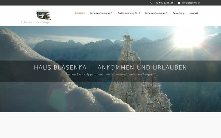 Screenshot of blasenka.at