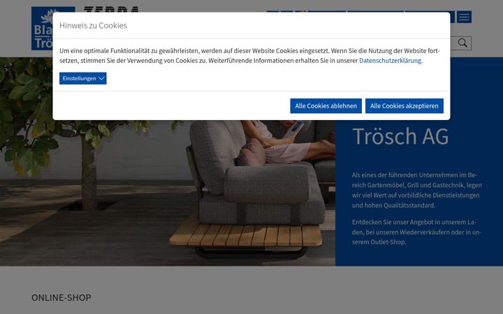 Screenshot of blaser-troesch.ch