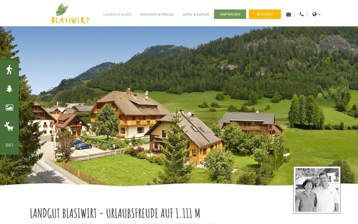 Screenshot of blasiwirt.at