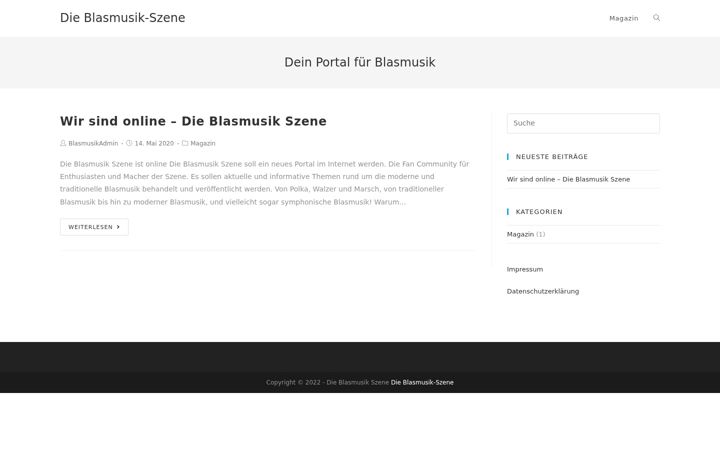 Screenshot of blasmusik-szene.de
