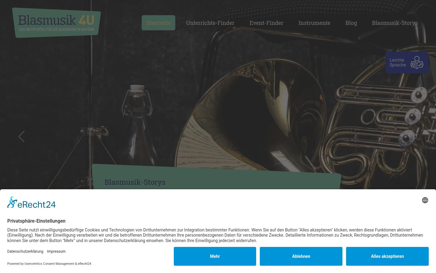 Screenshot tal-banner tal-kunsens muri qabel kwalunkwe interazzjoni