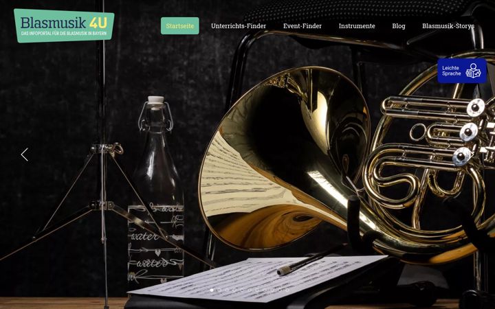 Screenshot of blasmusik4u.de