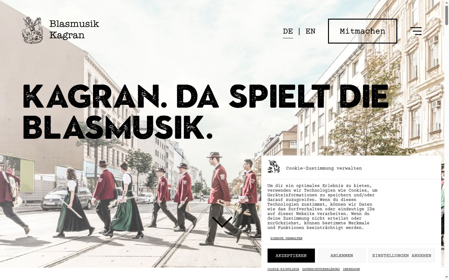 Snímka obrazovky banera súhlasu zobrazeného pred akoukoľvek interakciou