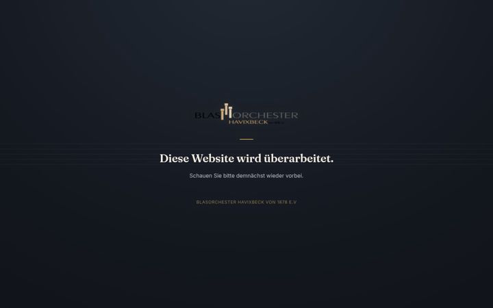 Screenshot of blasorchesterhavixbeck.de