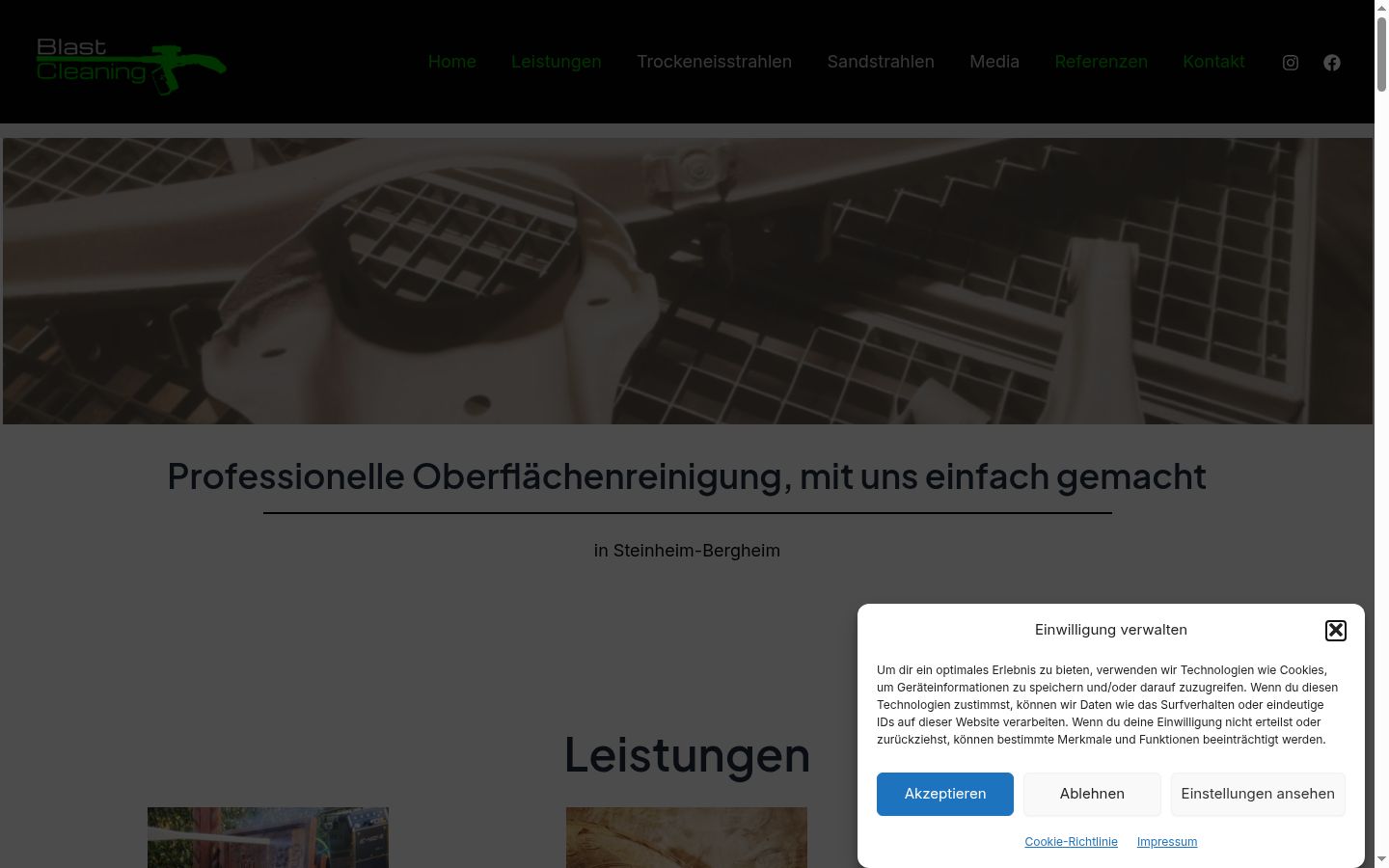 Screenshot tal-banner tal-kunsens muri qabel kwalunkwe interazzjoni