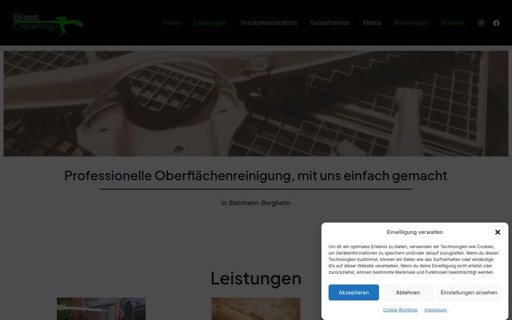 Screenshot of blast-cleaning.de