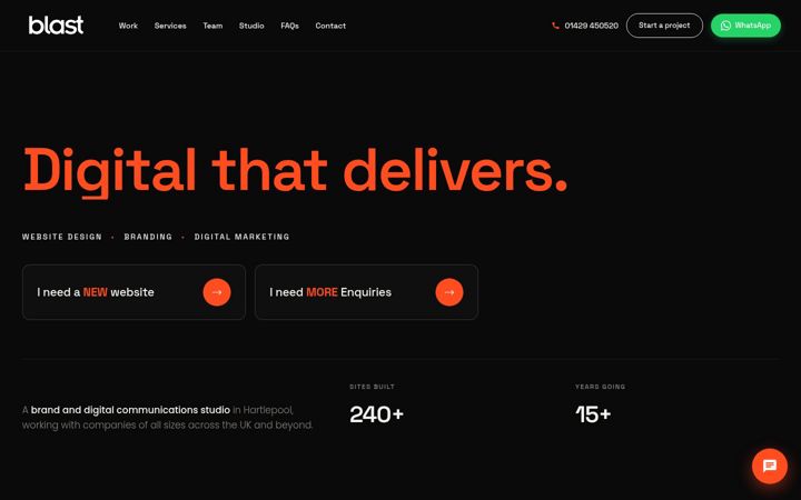 Screenshot of blast-digital.com