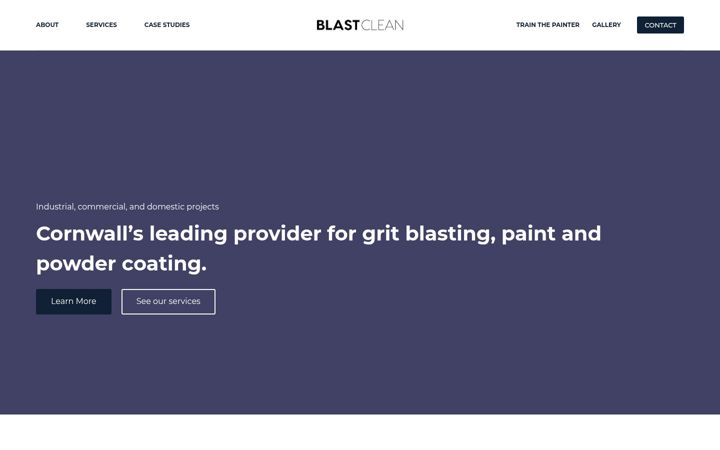 Екранна снимка на blastcleanandcoatings.co.uk