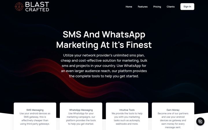 Screenshot of blastcrafted.com