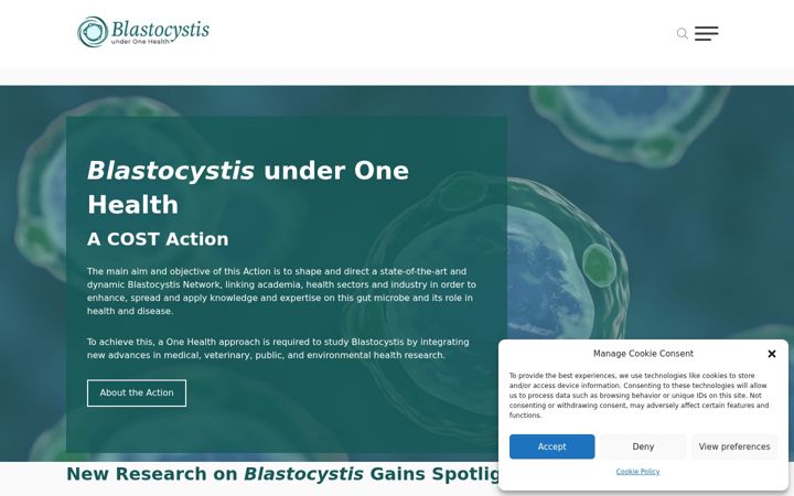 Ekrānuzņēmums no blastocystis-cost.com