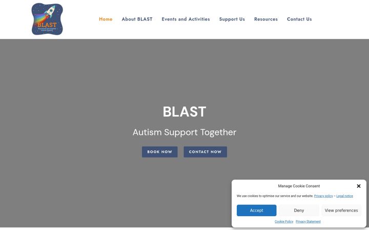 Екранна снимка на blastsupport.org
