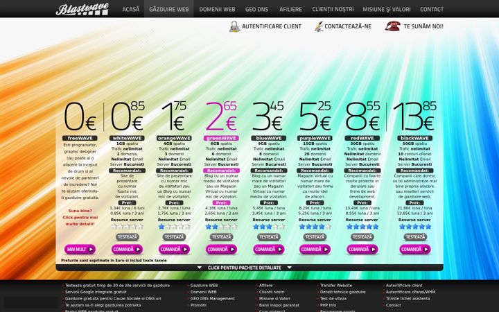 Screenshot of blastwave.ro