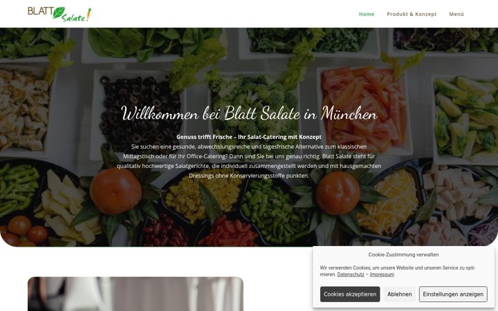Screenshot von blatt-salate-muenchen.de
