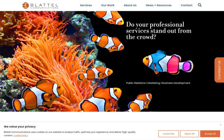 Screenshot von blattel.com