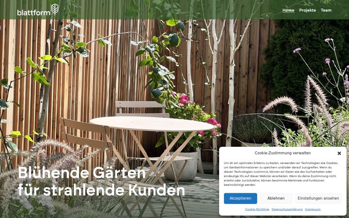 Screenshot of blattform.eu