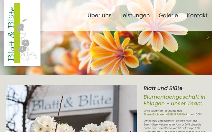 Screenshot of blattundbluete-ehingen.de