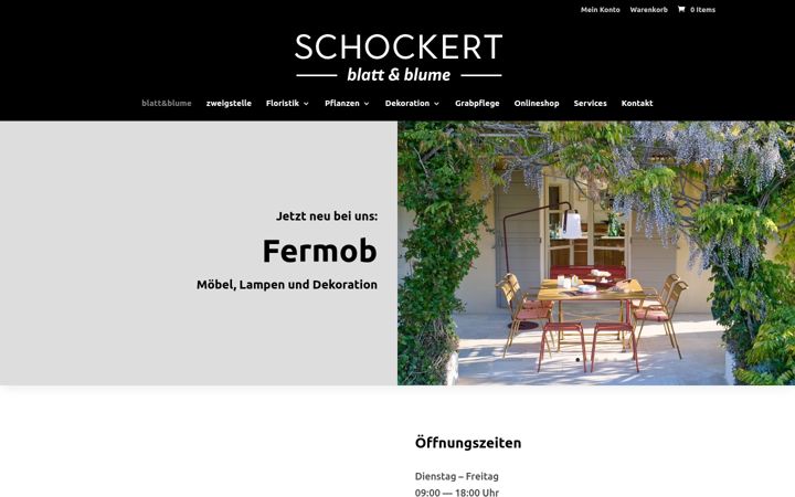 Screenshot di blattundblume.com