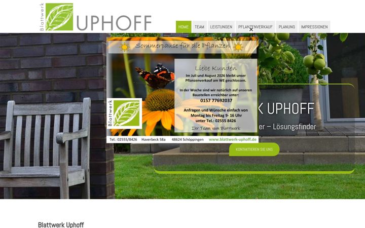 Screenshot of blattwerk-uphoff.de
