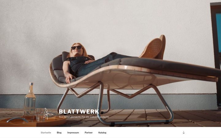 Screenshot of blattwerkdesign.com