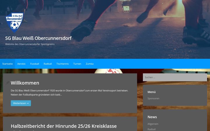 Screenshot of blau-weiss-obercunnersdorf.de