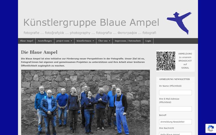 Screenshot of blaue-ampel.de