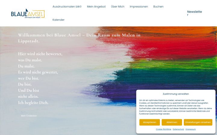 Screenshot of blaue-amsel.de