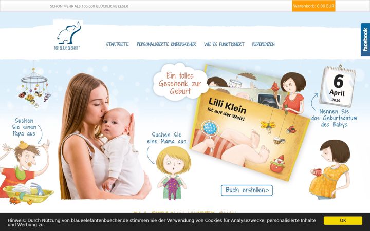 Screenshot of blaueelefantenbuecher.de